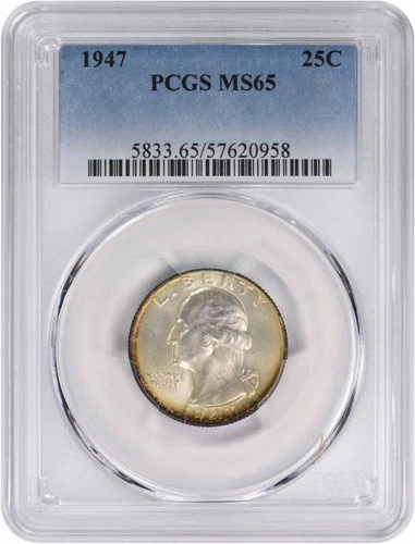 1947 Washington Silver  Quarter MS65 PCGS