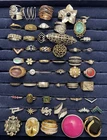 50+ pc ESTATE JEWELRY RING LOT Vintage to Modern Costume Fashion Statement