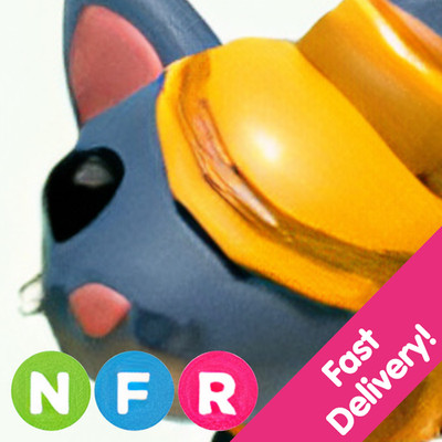 Halloween Golden Mummy Cat   Neon Fly Ride MFR   US Seller Adopt From Me Today