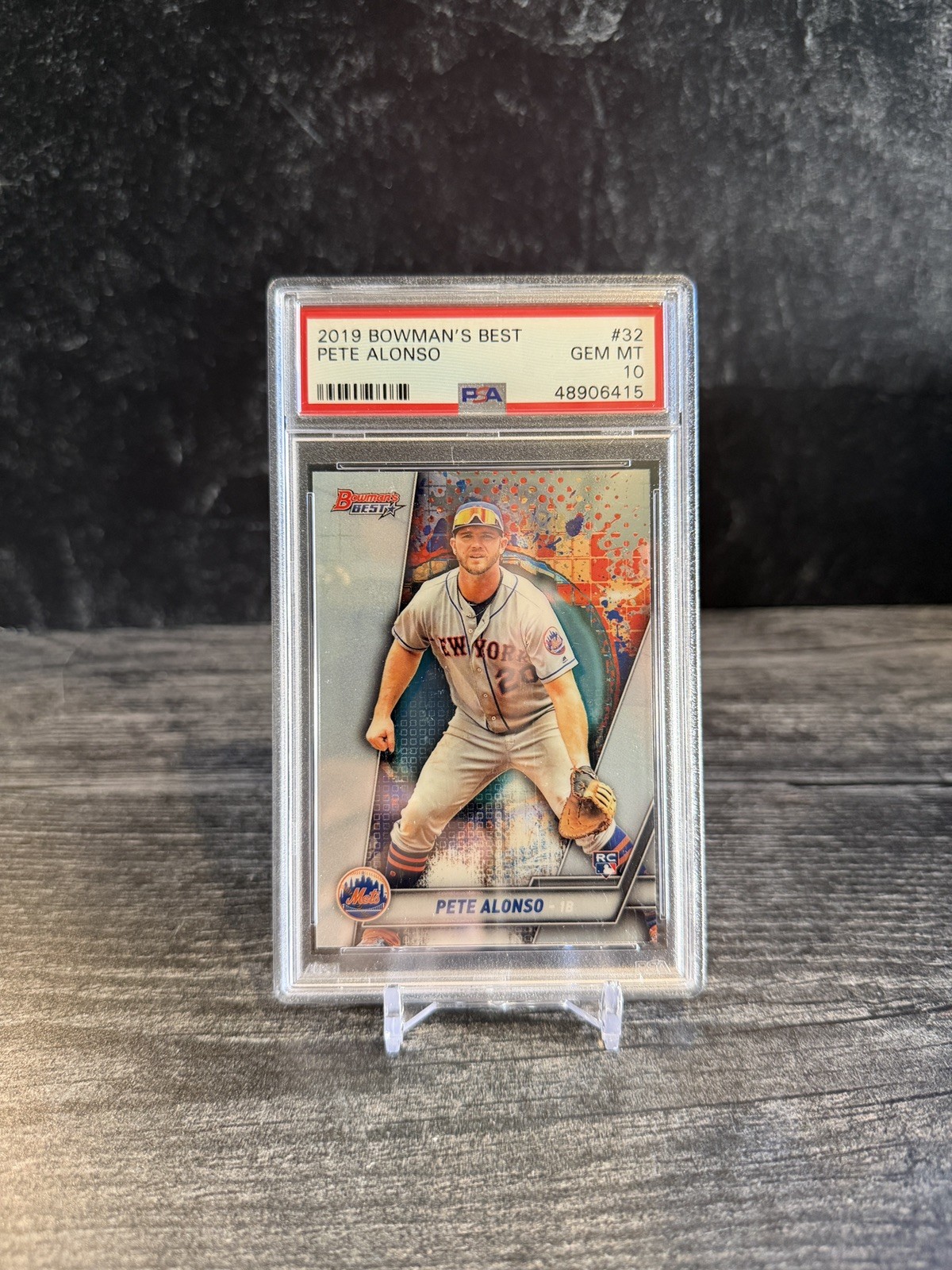 2019 Bowman's Best Pete Alonso #32 PSA 10 Rookie RC New York Mets
