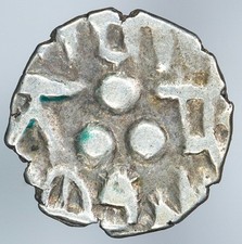 India 3 Dot Coinage of Multan Fahd AR Damma Fishman Todd M78 Sharada