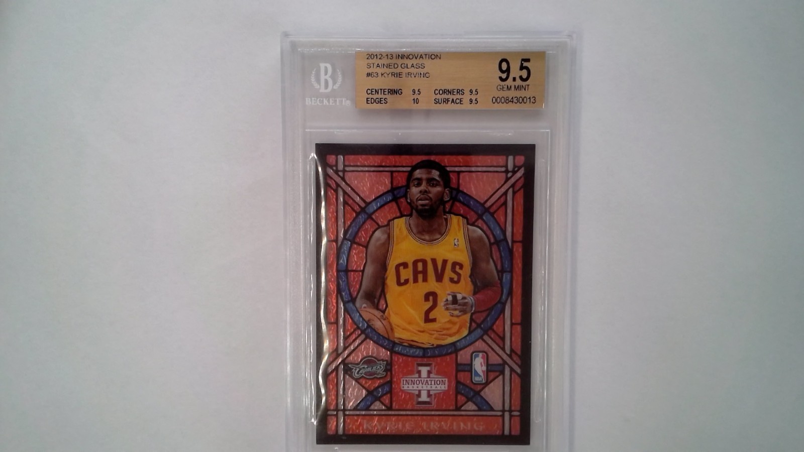 2012-13 Panini Innovation - Stained Glass Kyrie Irving #63 (RC) BGS 9.5 GEM