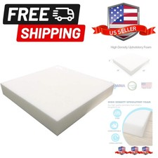 2" x 18" x 18" High Density Upholstery Foam Cushion Seat Replacement, Upholst...
