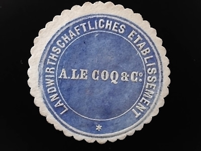 Seal Mark A. LE COQ & C: EtabAgricultural Establishment