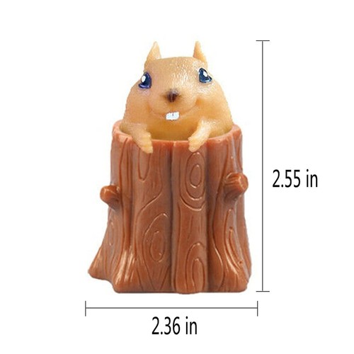2 PCS Set Squeeze Squirrel Toys Decompression Evil Squirrel Cup, Sensory Fidg... - 第 6/7 張圖片