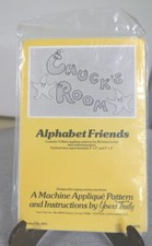 NEW 1978 Yours Truly Machine Applique Pattern "Alphabet Friends" #3071 USA Made