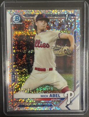 2021 Bowman 1st Chrome Mick Abel #BCP-42 Speckle Refractor 177/299 RC Twins