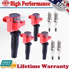4x Ignition Coil & IRIDIUM Spark Plug Kits for Ford Escape Fusion MKZ 2.0L 2.5L