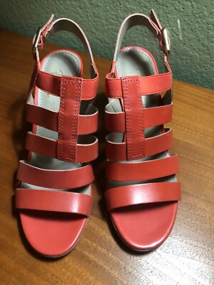 FRANCO SARTO A-MONTAGE Coral LE Strappy  SANDALS Womens 7.5M NICE