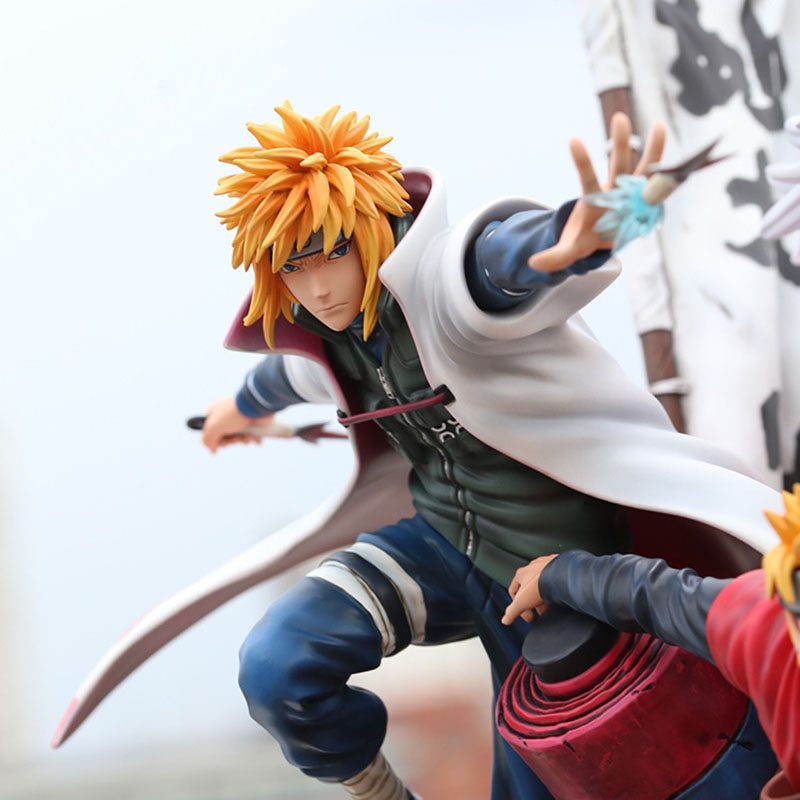 Large Naruto Shippuden Uzumaki Jiraya Minato Collectible Statue