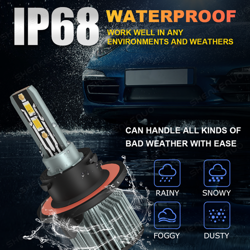 FOR FORD FIESTA 2019 9008 LED Headlight Bulbs Conversion Kit 6000K Hi/Lo Beam 2x - Afbeelding 5 van 14