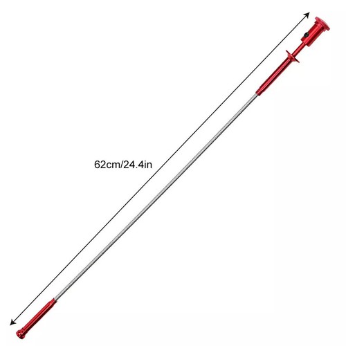 2*Pick Up Tool 62cm Flexible Claw Magnetic LED Picker 4-Claw Trash Grabber Red - Picture 2 of 12