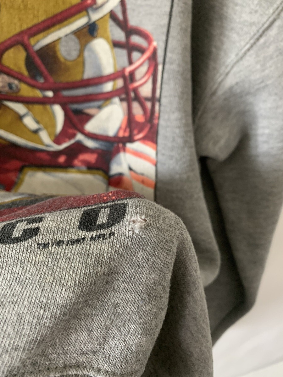 【80s〜】 49ERS NFL ハーフジップスウェット　襟付き　プルオーバー 80s〜】 49ERS NFL ハーフジップスウェット 襟付き プルオーバー