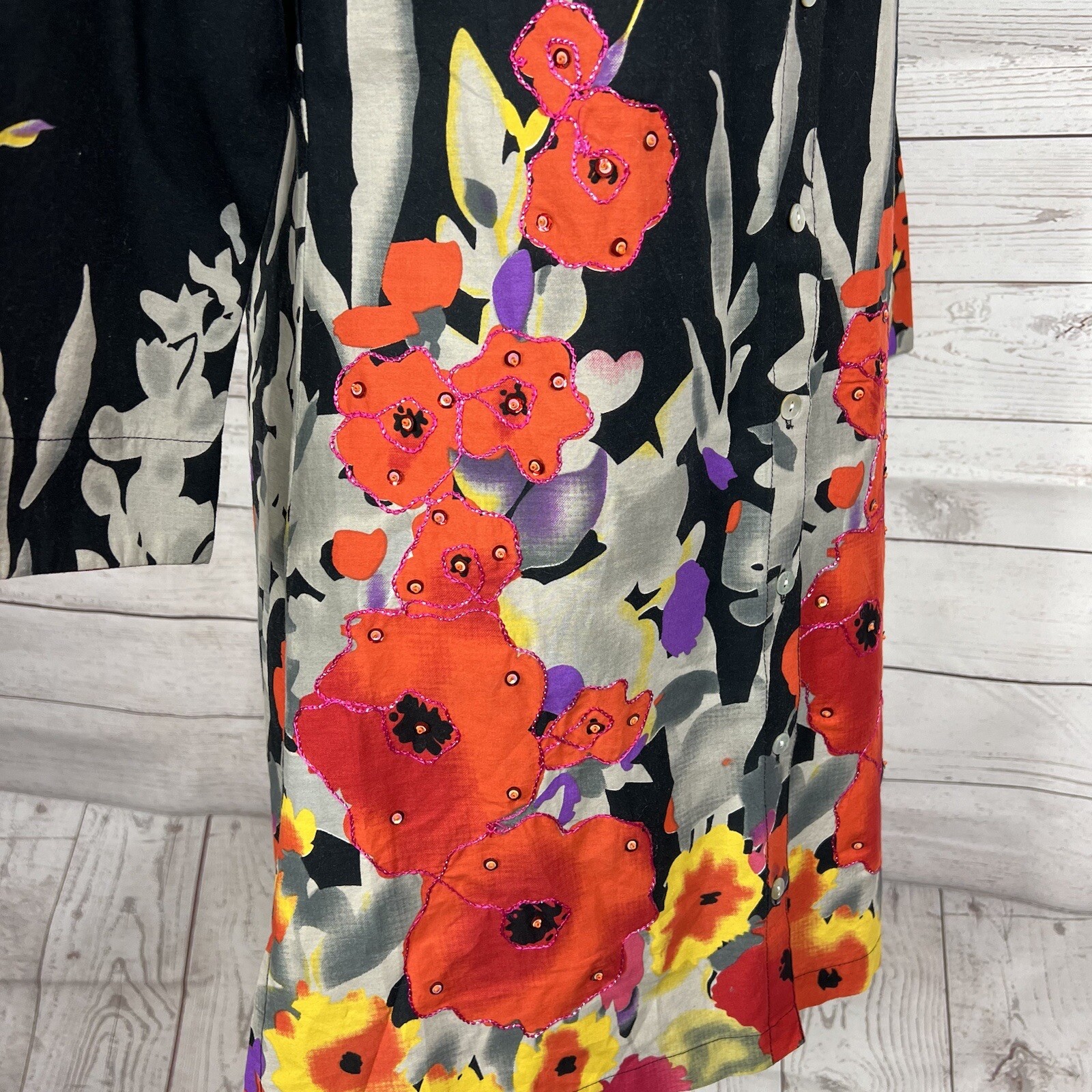 Soft Surroundings Prestwick Button Front Tunic Sz… - image 5