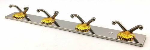 2Pcs 8 Hooks x 350mm Stainless Steel Wall Door Bathroom Rack Cloth Towel Hanger - Picture 4 of 11