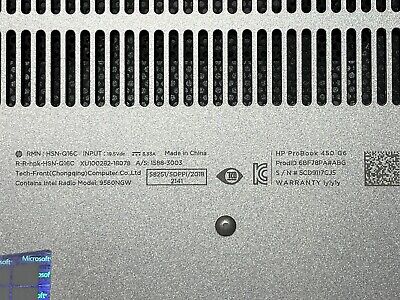 HP ProBook 450 G6 I5-8275U 16GB 256GB SSD 2TB HDD WIFI BT HP ProBook 450 G6 I5-8275U 16GB 256GB SSD 2TB HDD WIFI BT