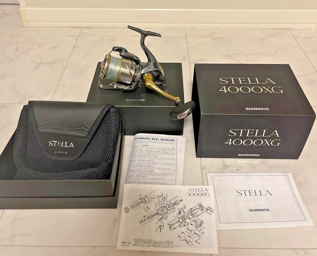 Shimano 14 Stella 4000XG Left and Right Spinning Fishing Reel W