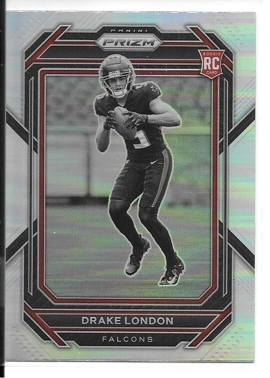 2022 Prizm Negative Variation Drake London Rookie RC Card #308