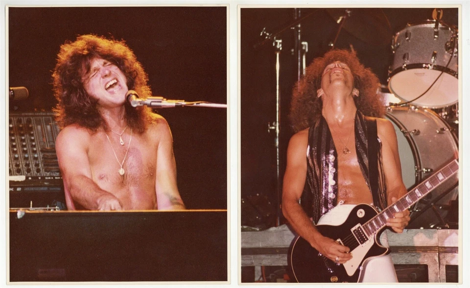 Juego de 5 fotos de concierto Journey 1978 Old Waldorf SF 8x10 San Francisco Steve Perry Foto 2 de 4