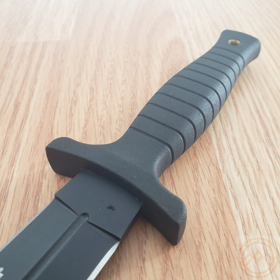 Cuchillo fijo Smith & Wesson HRT Bota 4,87" hoja de acero inoxidable mango de goma Foto 4 de 4