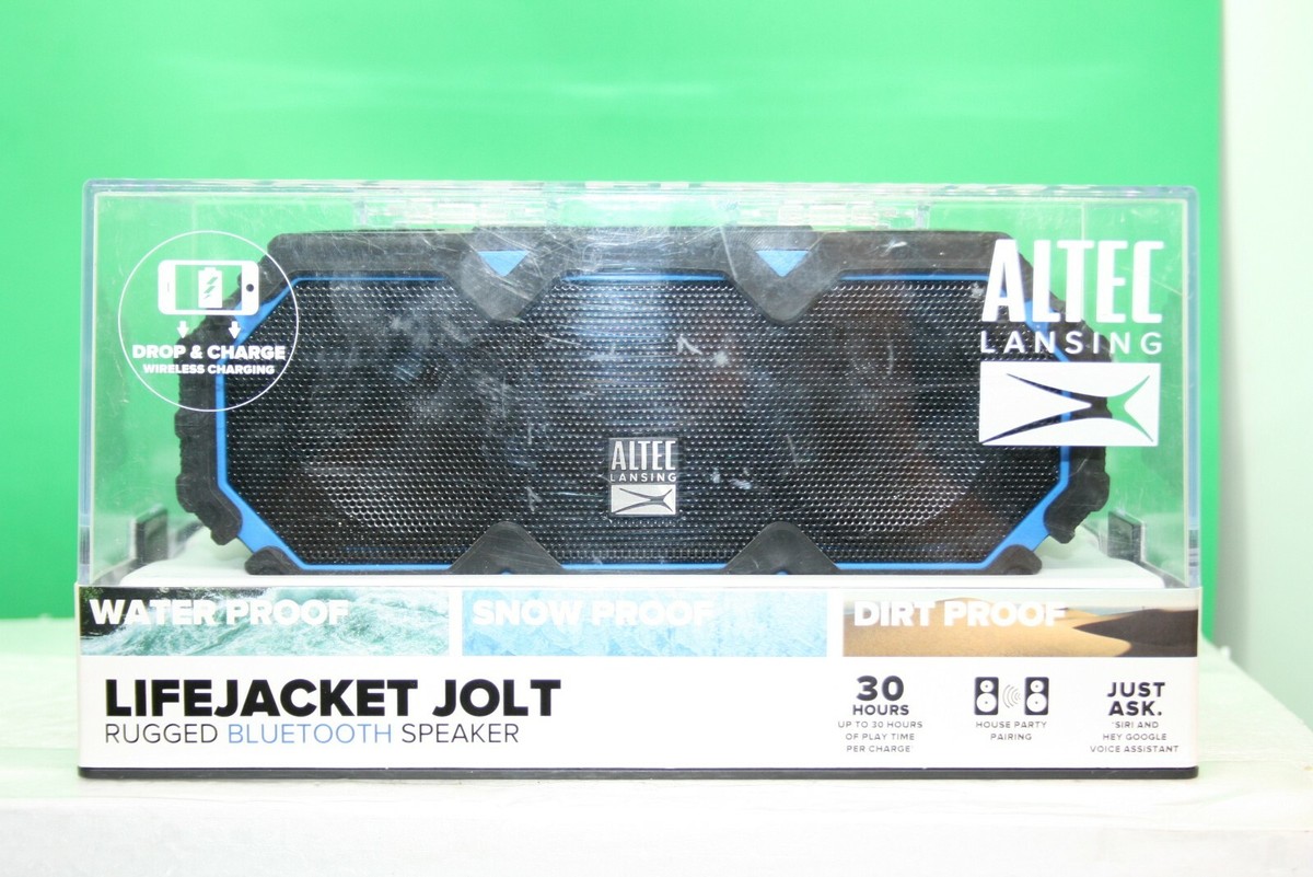 Altec Lansing Lifejacket Jolt Rugged Bluetooth Speaker, Royal Blue