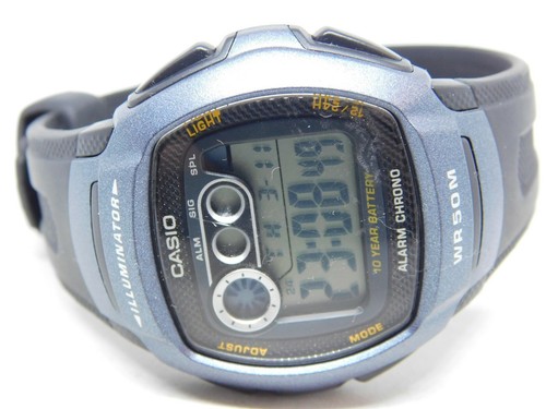 Casio Illuminator 2963 W-210 WR 50M Quartz Digital Men's Watch | eBay