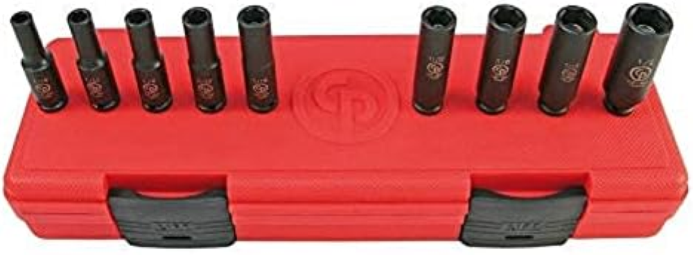 Chicago Pneumatic SS209DG 1/4DR 9PC SAE DP MAGN IMP Set