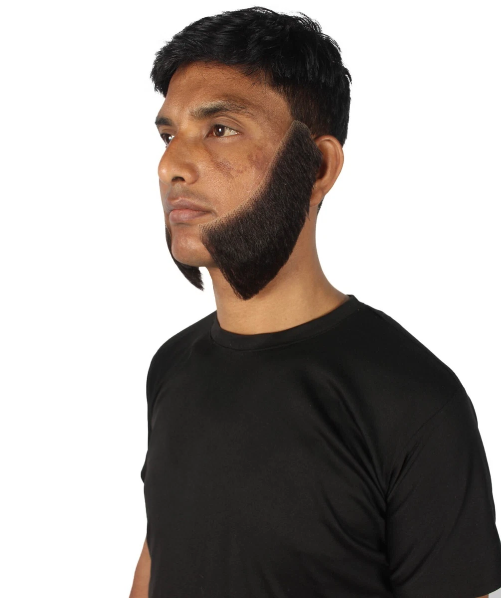 HPO Men's Mutton Chops Side Burns | Human Facial Hair,Black  Color,M-1309-BLK | eBay