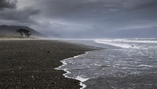Landscape new zealand coast sea Custom Gaming Mat Desk