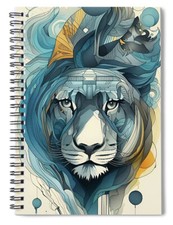 My Lion Spiral Notebook Blank Notebook Lined Journal 8 X 6 Notebook