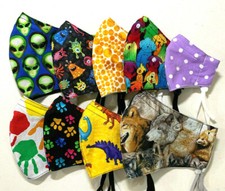 Handmade Cotton Face Mask with Filter Pocket Nose Wire Hospital Approved Design