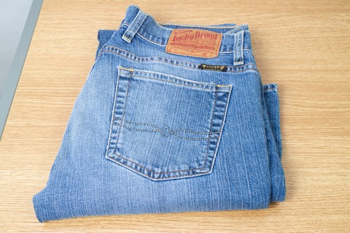 Jeans Medium Wash Zip Fly 