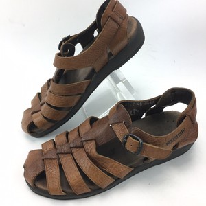 Mephisto Sam Brown Pebbled Leather Fisherman Sandals Womens US size 7.5 | eBay