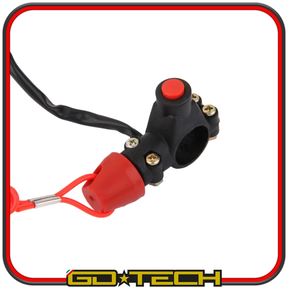 STACCA MASSA MOTO SCOOTER per ARRESTO DI SICUREZZA con SUPPORTO MANUBRIO 22mm - Immagine 3 di 3