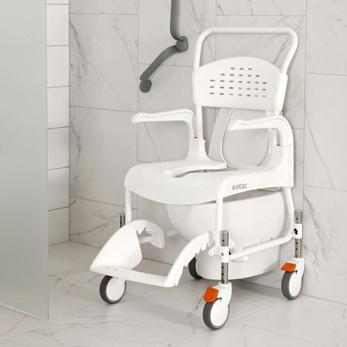 Etac Clean, höhenverstellbar/Duschrollstuhl WC-Pflegestuhl arretierbare Räder - Bild 1 von 5