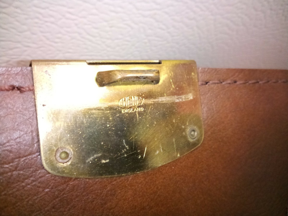 Vintage Knickerbocker Brown Leather Salesman Case, Tackle Vintage Knickerbocker Brown Leather Salesman Case, Tackle