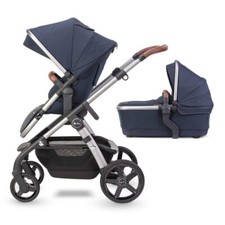 NEW Silver Cross Wave 2 in 1 Pushchair and Carrycot in Indigo