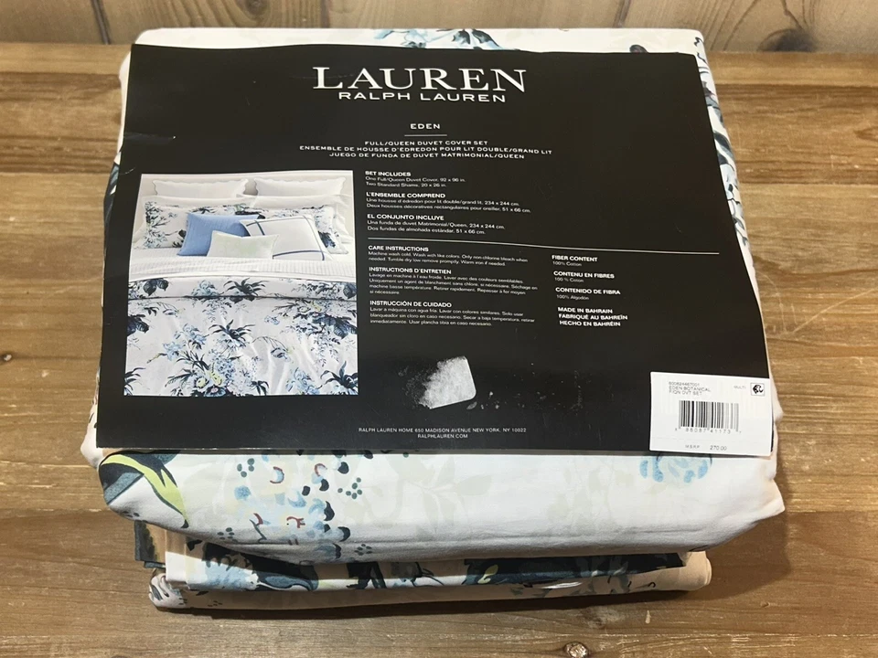 Ralph Lauren Eden Floral Botanical Full/Queen Duvet Cover & 2 Shams Set - Image 2 of 4