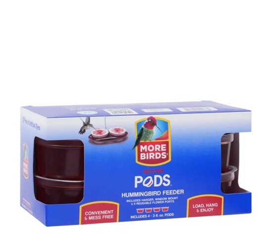 More Birds Hummingbird Feeder Nectar Pods Easy Fill Bird Lover’s