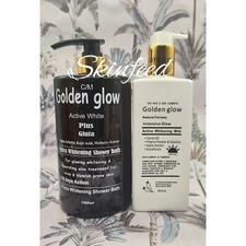 Golden Glow Active White Plus Gluta Shower Bath, Intensive H.C Whitening Milk