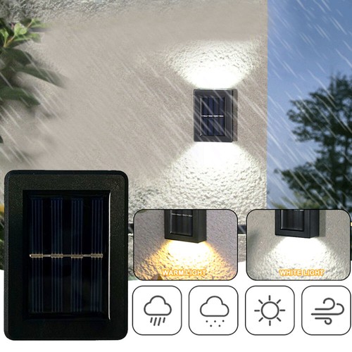 Solar 2-LED Deck Light Path Garden Patio Pathway Stairs Step Fence Lamp Outdoor - Picture 9 of 14
