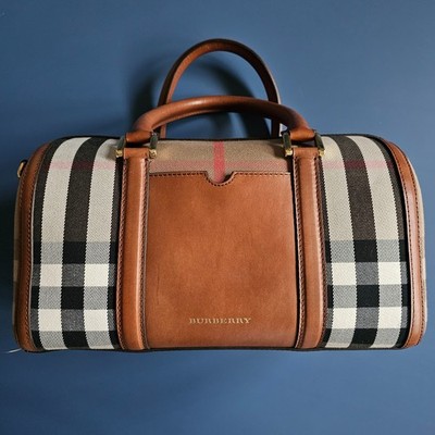 BURBERRY House Check Bridle 100 % Calfskin Medium Alchester