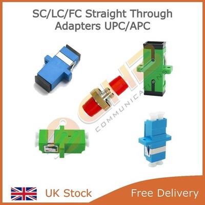 12 x LWL Patchpanel Adapter SC LC FC UPC APC Flansch Simplex Duplex