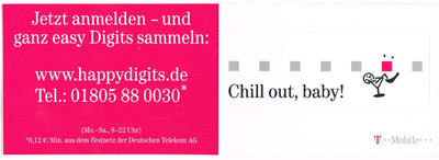 Edgarkarte # 5789 - T Mobile - Chill out, baby! Happy digits - ca. 2002