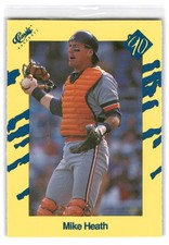 Mike Heath 1990 Classic Yellow Baseball #T40 Detroit Tigers
