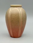ROOKWOOD POTTERY ARTS AND CRAFTS PINK / GREEN MOTTLED GLAZE VASE- CA:1921- EXLNT