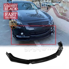 For Infiniti G37 Sedan 2010-13 Jdm-style Black Front Bumper Lip Splitter Spoiler