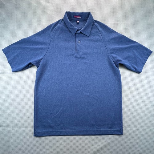 Polo vintage King Louie homme bleu moyen raglan manches courtes fabriqué aux États-Unis par l'Union - Photo 2/8