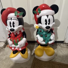 Disney Christmas Mickey  Minnie Mouse 24" Blow Mold 2024 NEW