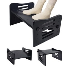 Myplace Bamboo Adjustable Under Desk Footrest, Ergonomic, 7-Level Height